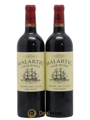 Château Malartic-Lagravière Cru Classé de Graves  2014 - Lot de 2 Bouteilles