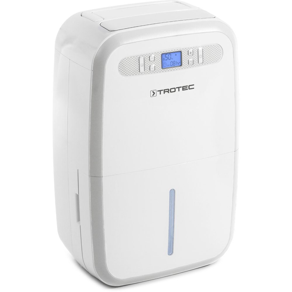 TROTEC Luftentfeuchter TTK 95 E, für 230 m³ Räume, Entfeuchtung 30,00 l/Tag, Tank 5,30 l, Entfeuchtungsautomatik mit Zielwertvorwahl zwischen 30 und 90 % r.F.