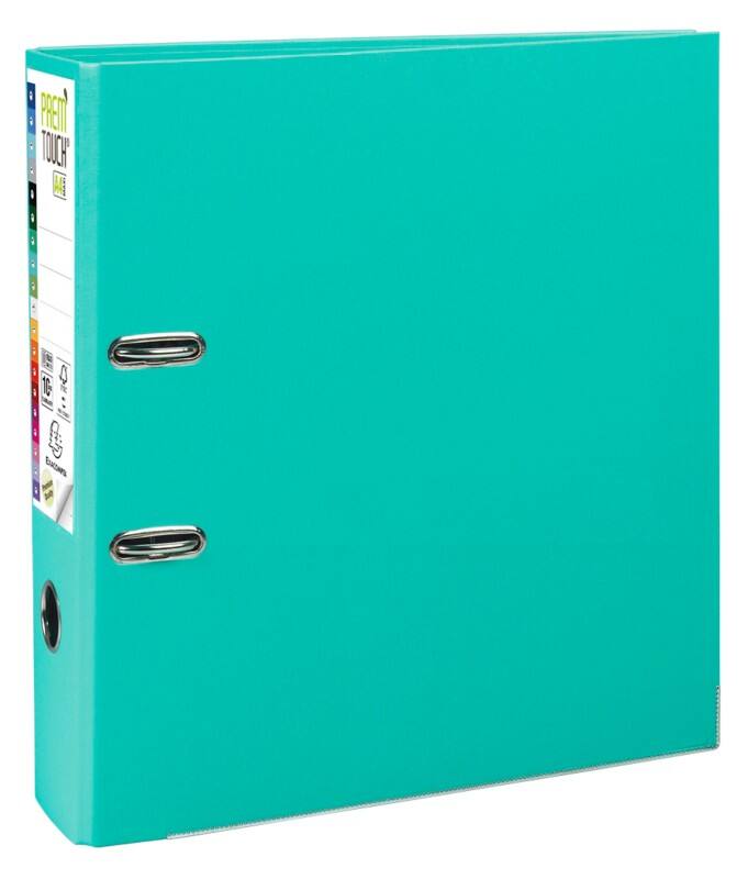 Exacompta Prem Touch Ordner DIN A4  80 mm Hellgrün 2 Ringe 53303E PP (Polypropylen) Hochformat