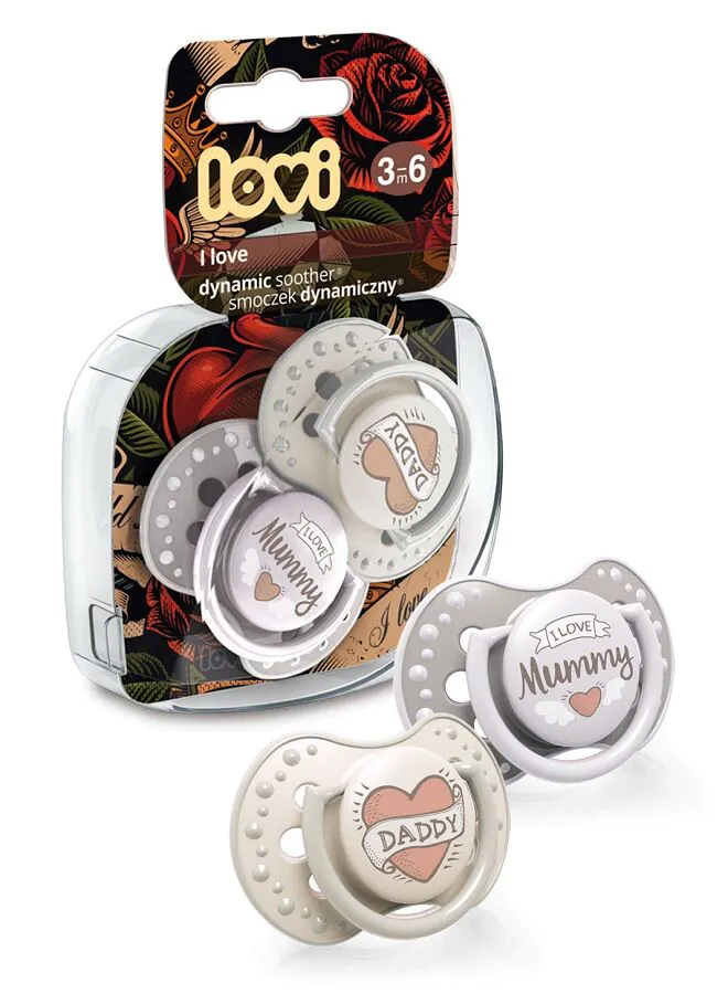 Δυναμική πιπίλα σιλικόνης Lovi και Love 3-6 μηνών