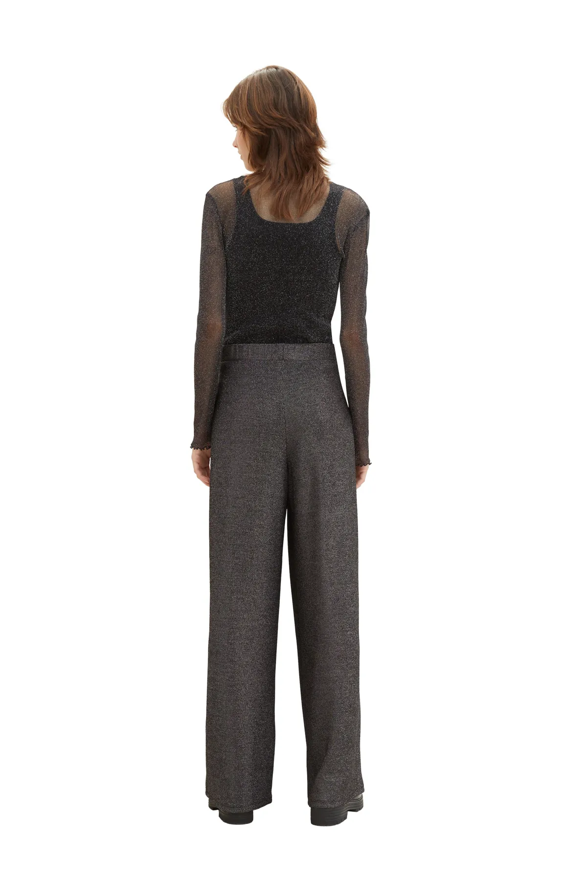 Tom Tailor Denim  Hose Damen/Mädchen schwarz glitzernd