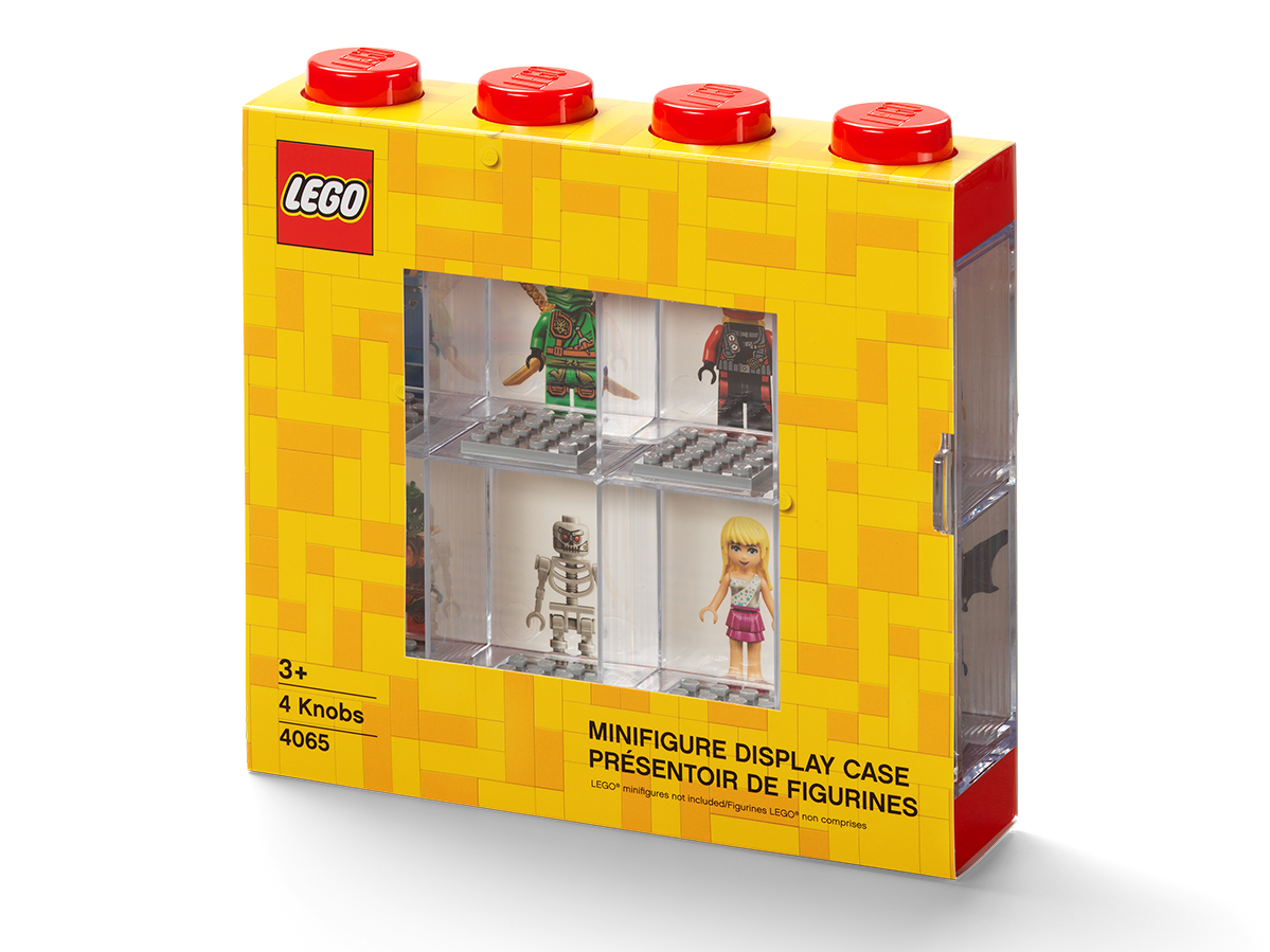 Schaukasten für 8 Minifiguren in Rot 5006151