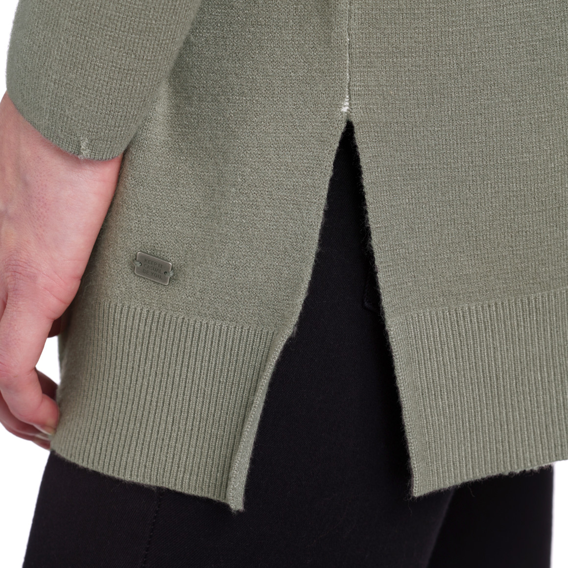 Damen Feinstrickpullover mit Buchstaben