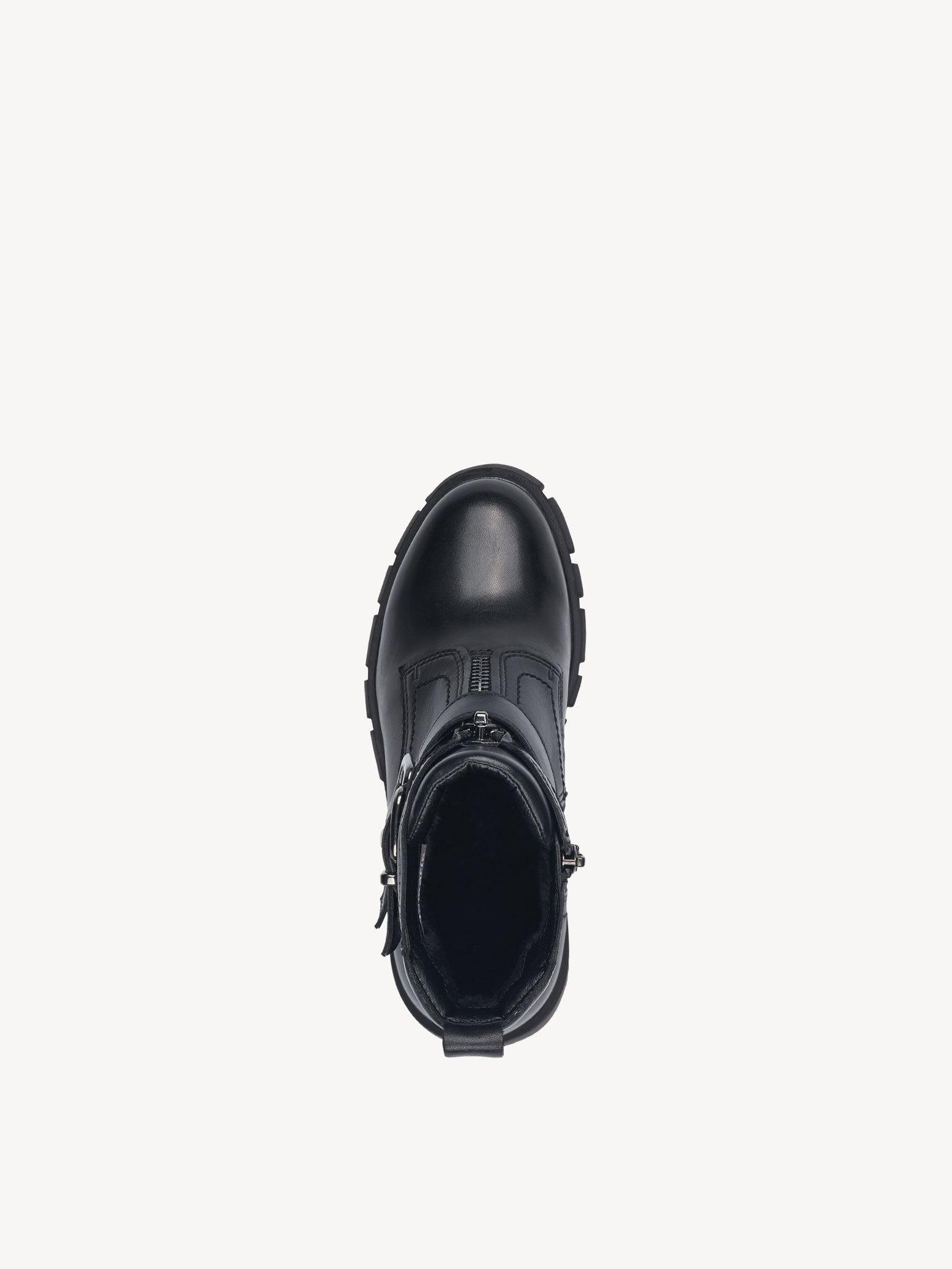 Bottine en cuir - noir