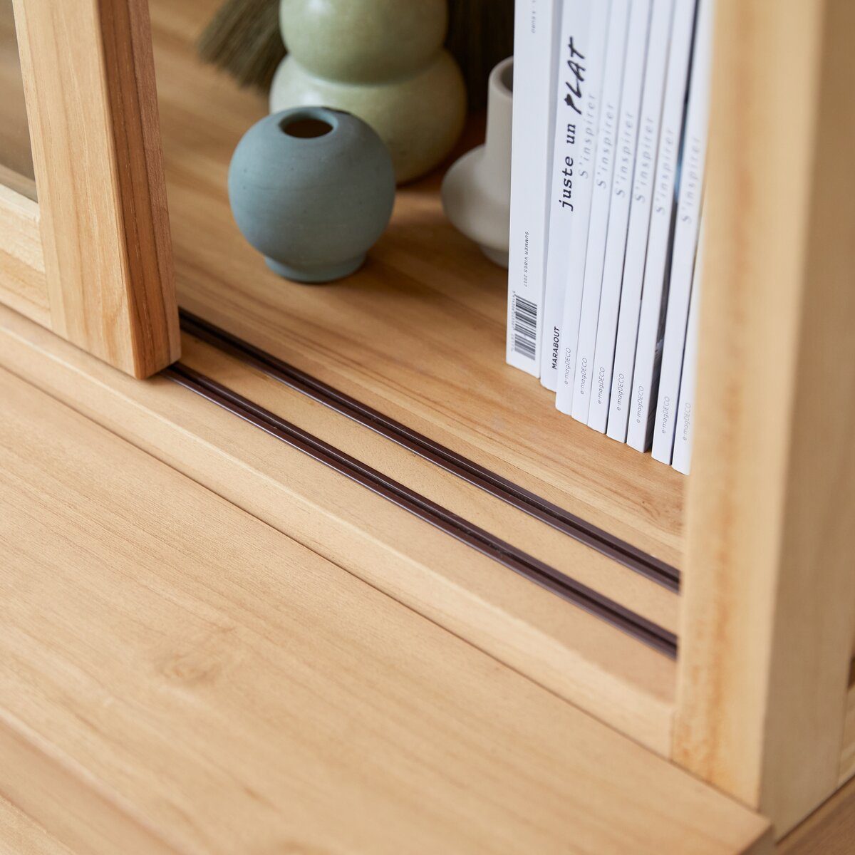 Tikamoon Buffet Geschirrschrank aus massivem Teakholz 120 cm