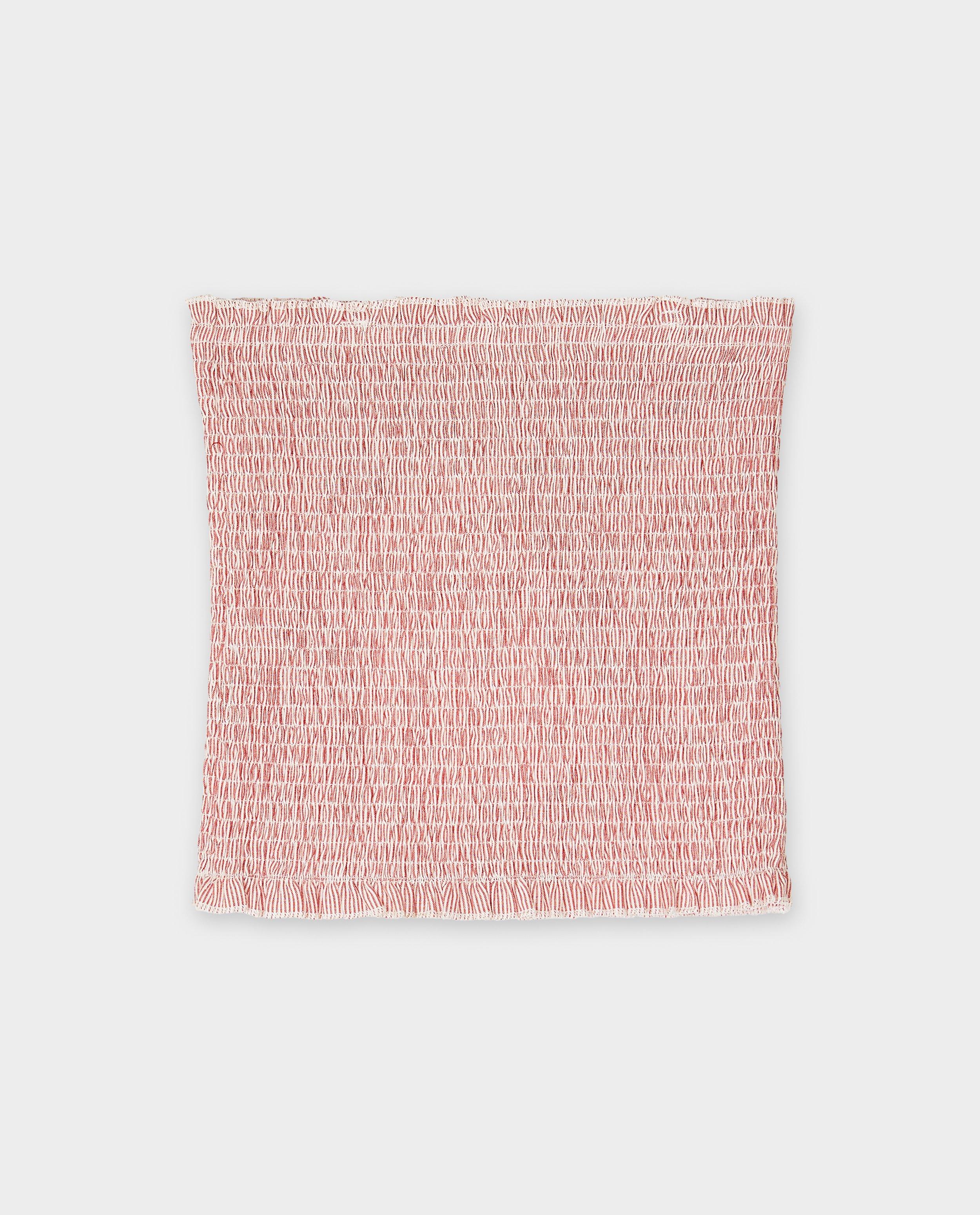 Top Grunt Bandeau cu smocuri roz