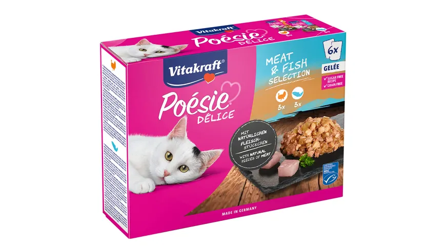Vitakraft Poésie®Dél., Gelée, Meat&Fish MSC 510 g