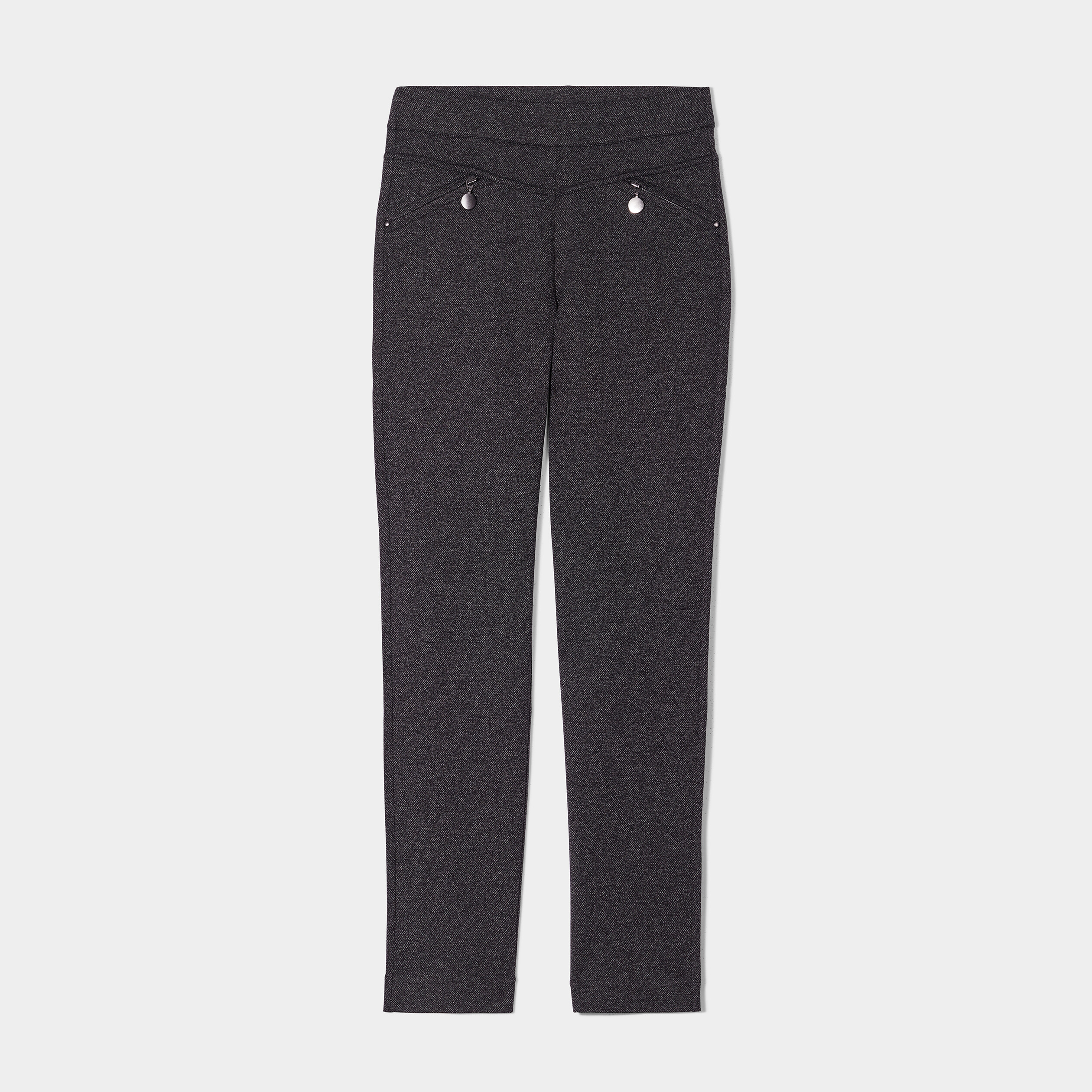 Pantalon slim ajusté 7 8ème gris foncé femme | La Halle
