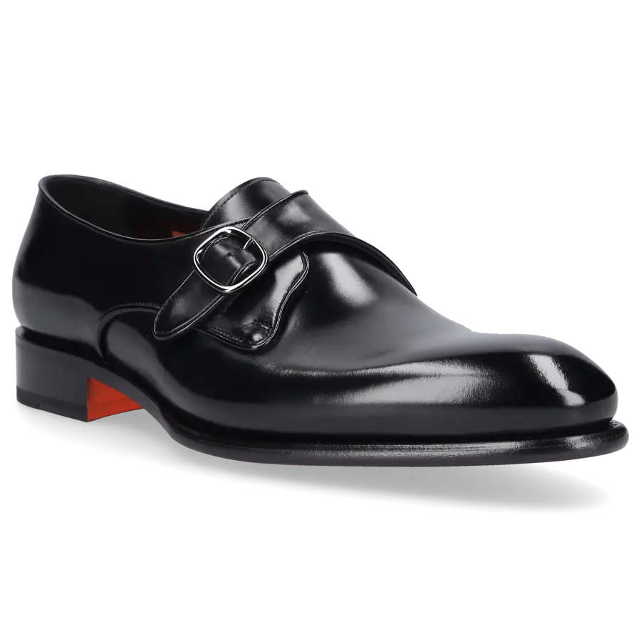 Santoni - Businessschuhe Monk Strap MCCR18 Kalbsleder - schwarz