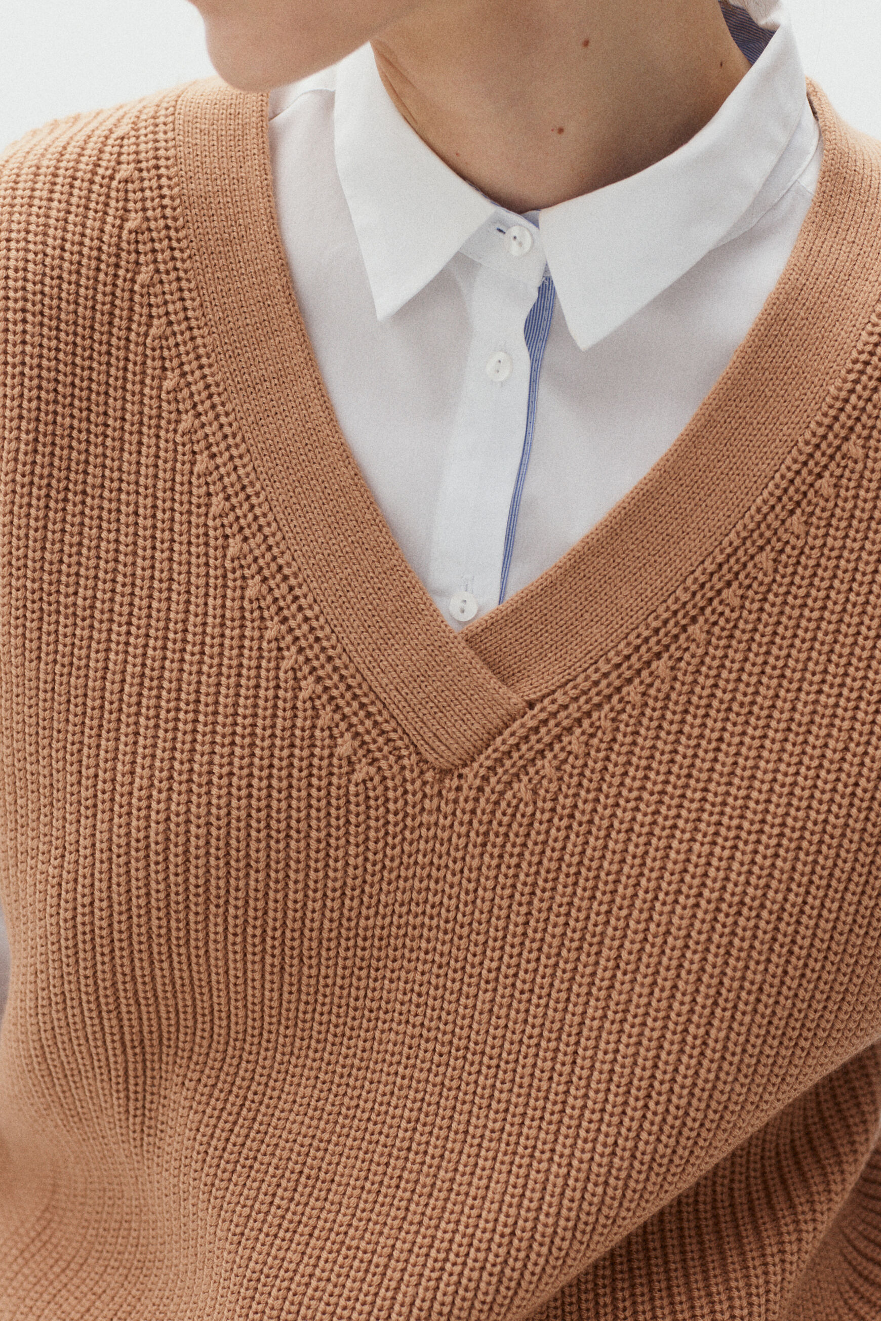 pull curtis camel femme