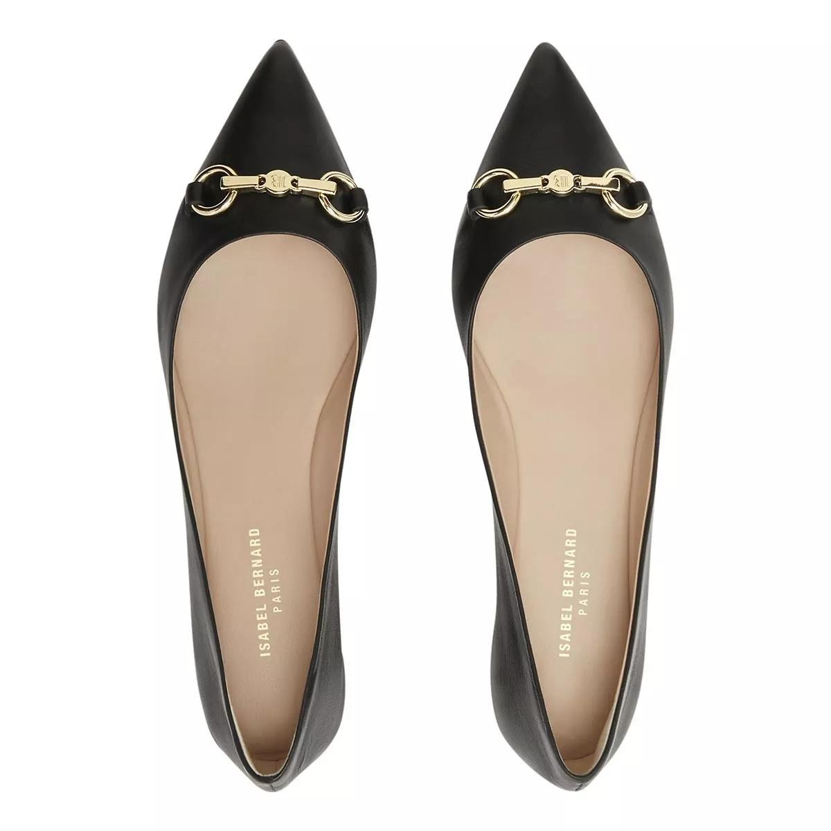ISABEL BERNARD Klassische Slipper schwarz Ballerina