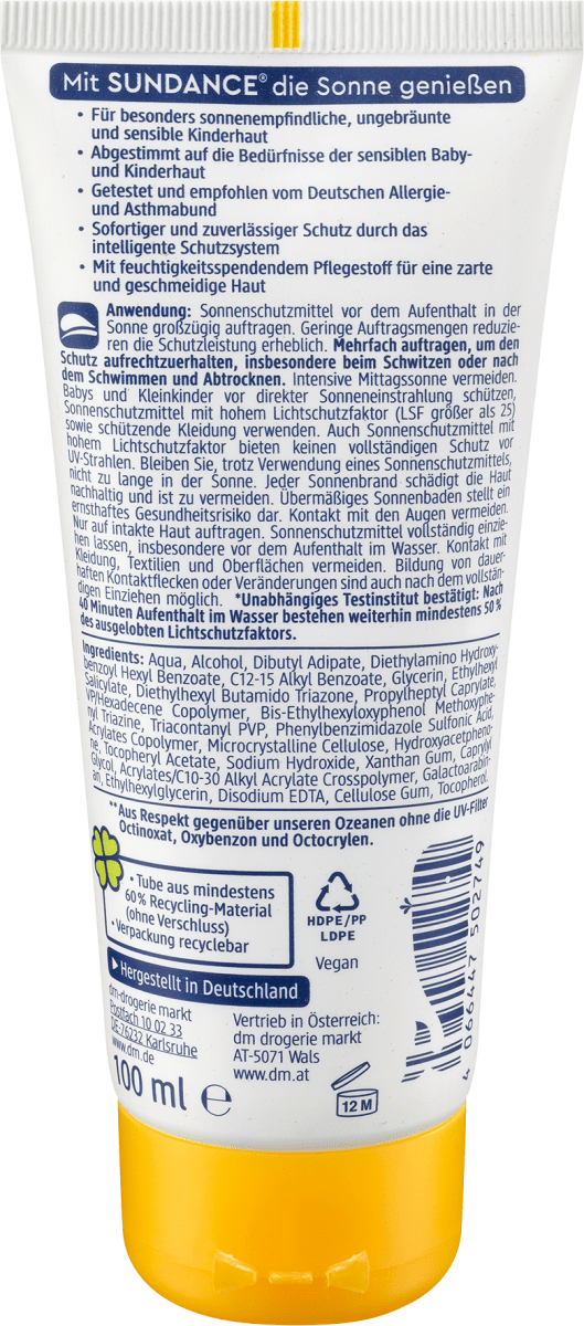 Sonnencreme Kids, MED ultra sensitiv, LSF 50+, 100 ml