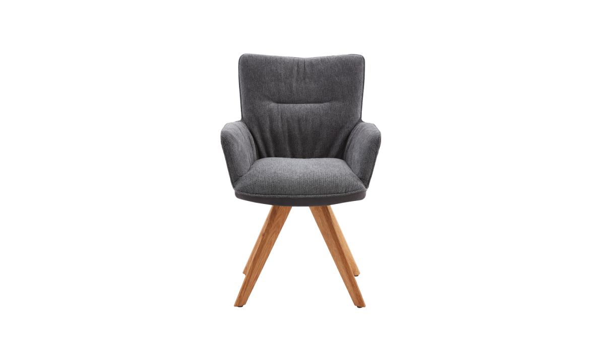 Interliving Drehbarer Vierfuß-Schalensessel IL 5111 Graphit