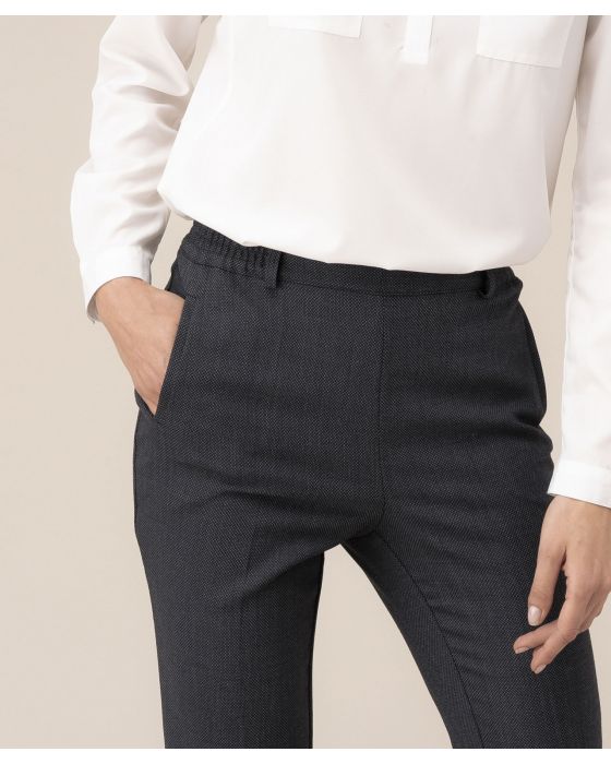 Pantalon motif grain caviar
