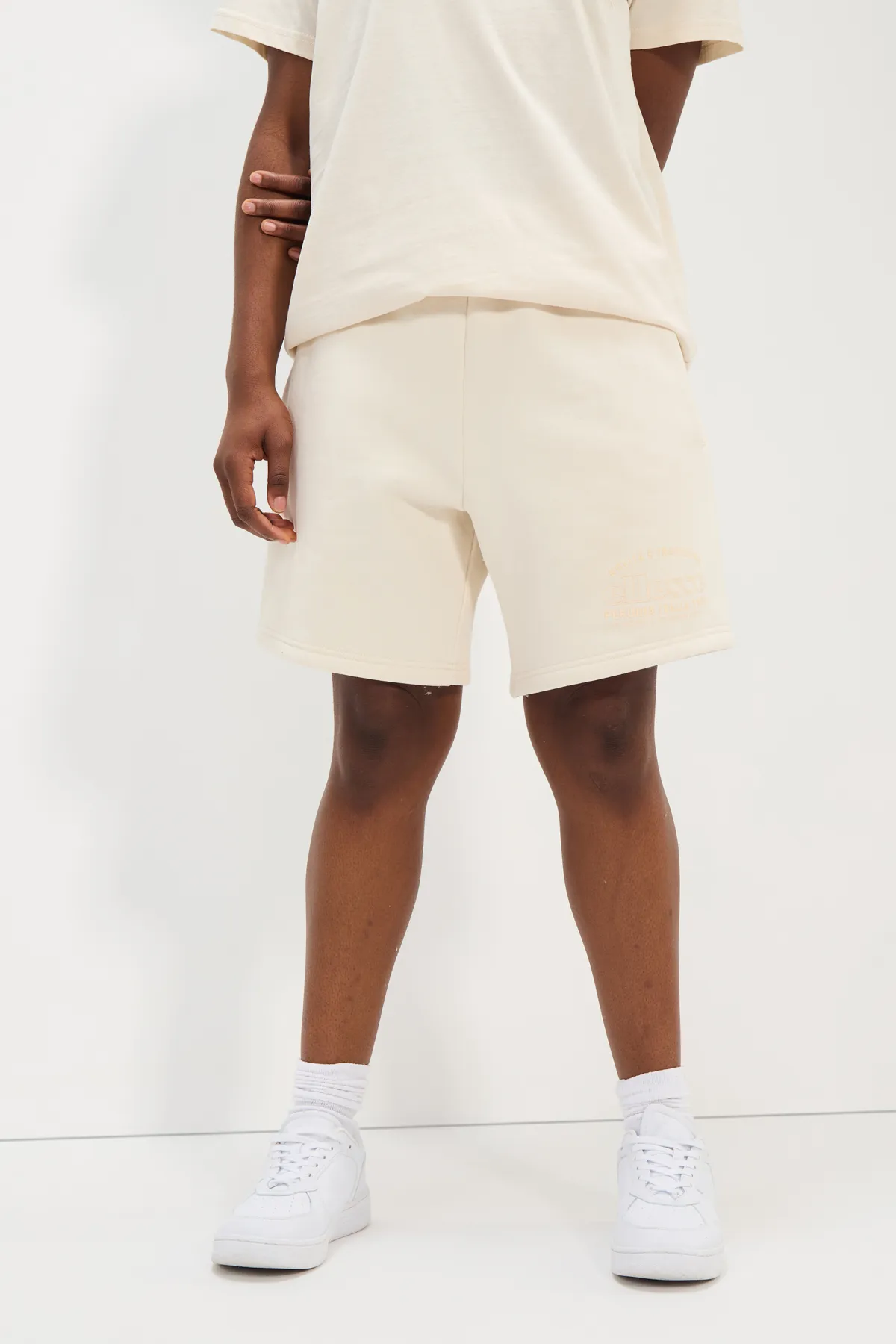 Ellesse  Shorts - Weiß - Mittlerer Bund