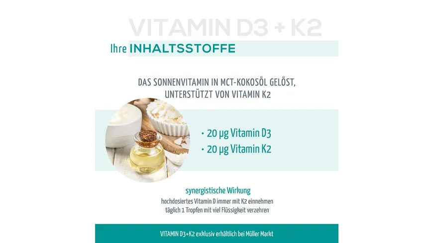 Dr. Kneißl Naturprodukte Vitamin D3+K2 Tropfen 30 ml