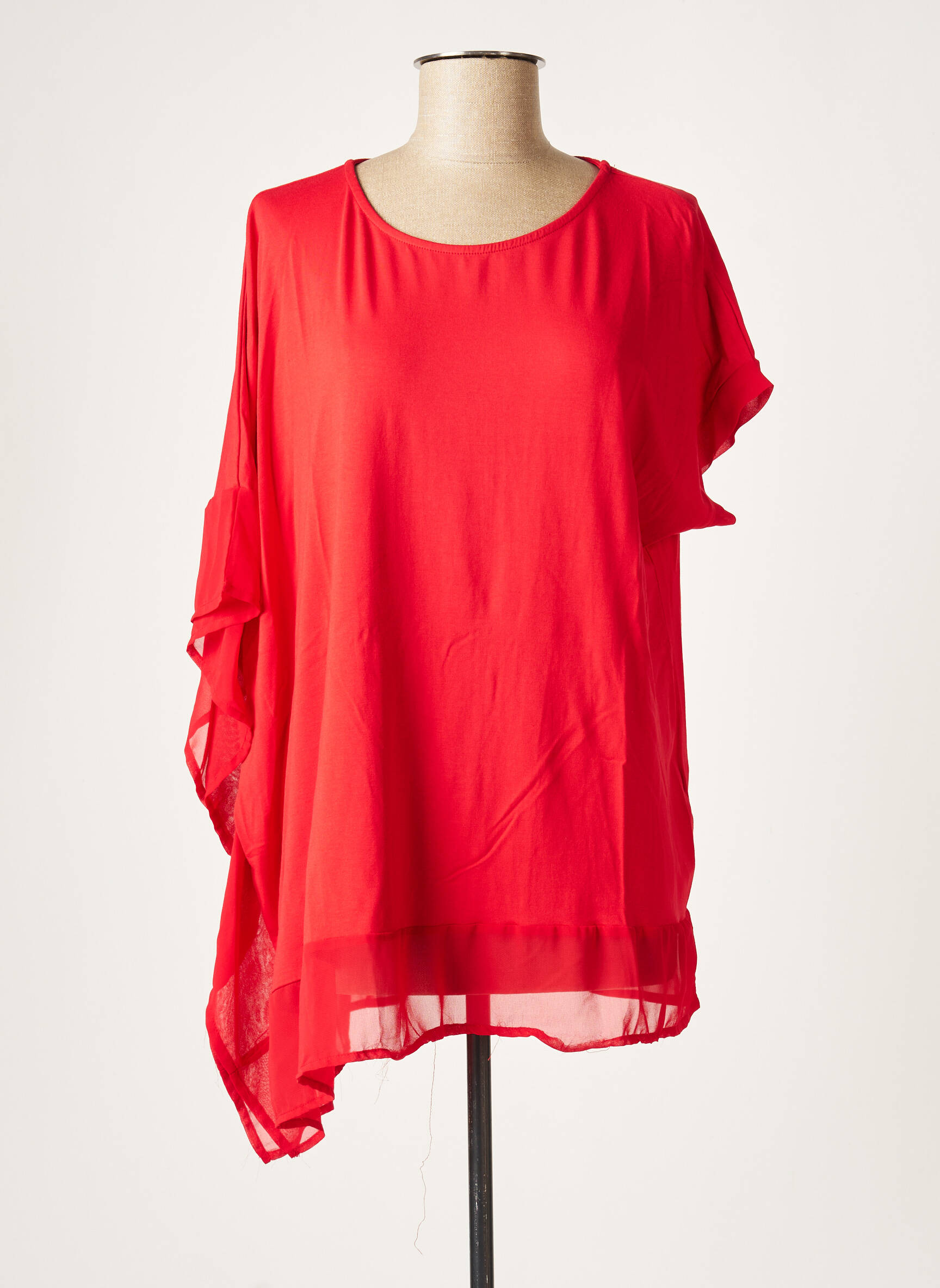 Bluoltre Tuniquemanchecourte Femme couleur rouge