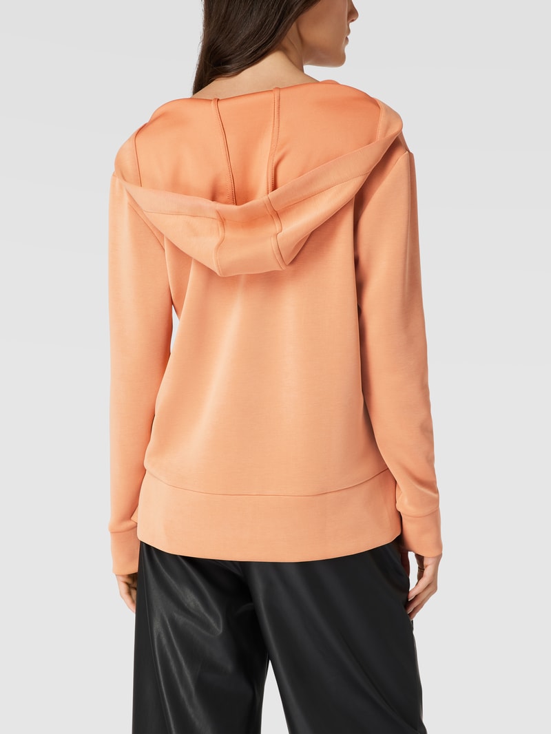 Hoodie mit Tunnelzug in orange