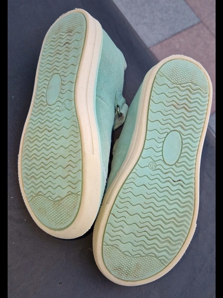 lamino Leder-Spangenballerinas in Grün günstig kaufen 30