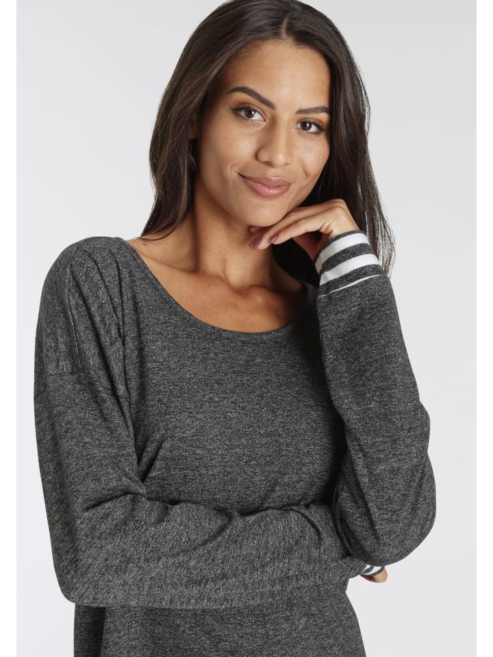 VIVANCE DREAMS Sleepshirt in schwarz meliert günstig kaufen