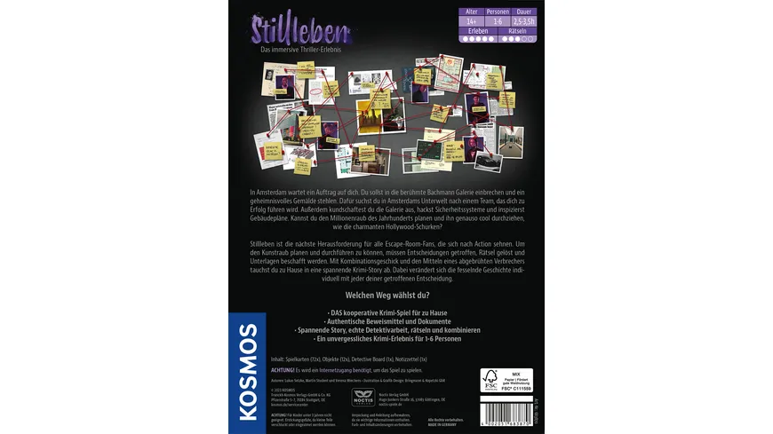 KOSMOS - Masters of Crime: Stillleben