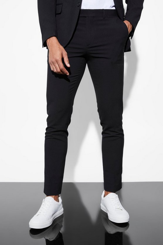 Schwarze Skinny Anzughose
