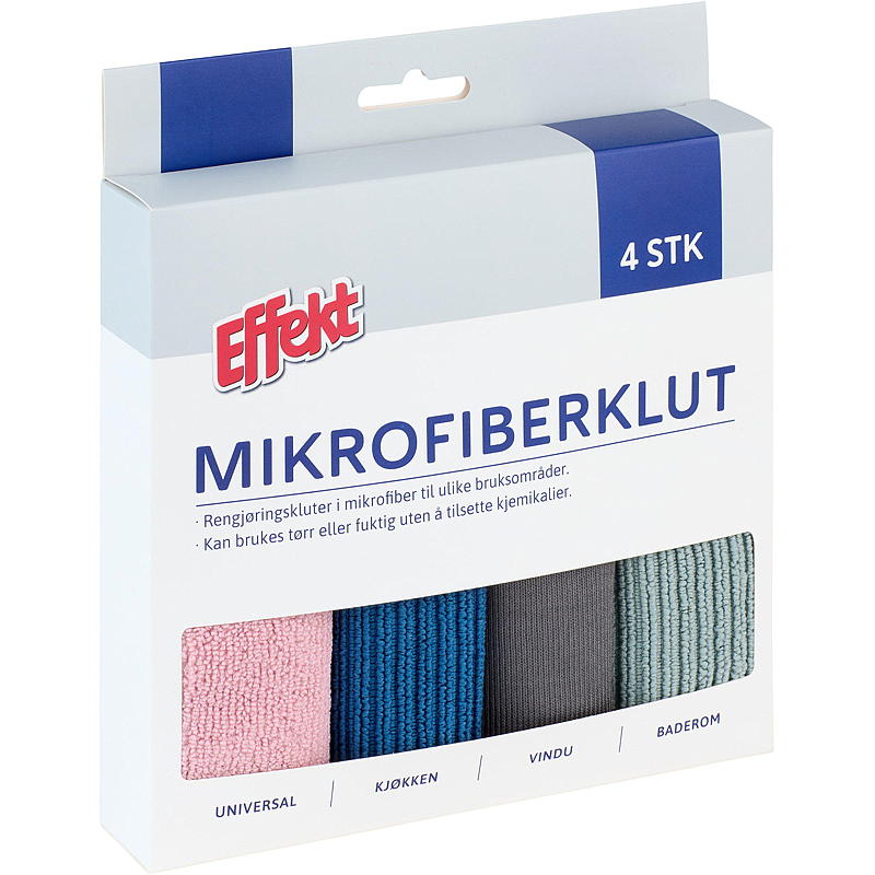 Effekt Mikrofiberklut 4-pk