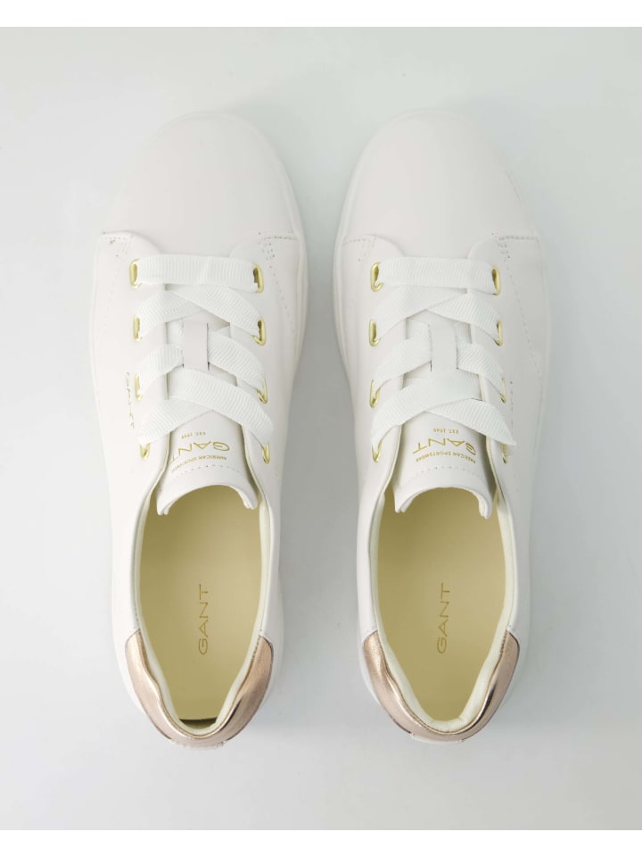 Gant Sportliche Schnürschuhe in Weiß günstig kaufen