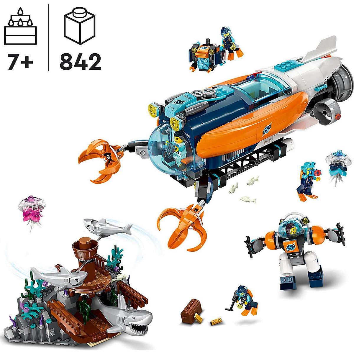 LEGO® City 60379 Forscher-U-Boot