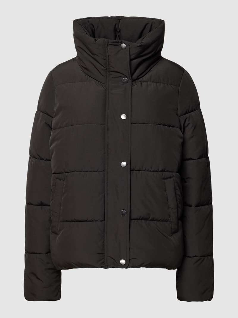 Steppjacke mit Stehkragen Modell 'NEWCOOL' in schwarz