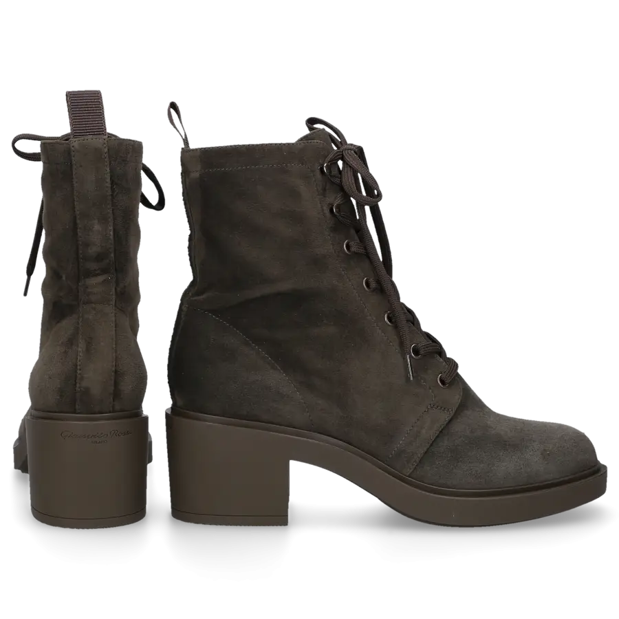Gianvito Rossi - Stiefeletten FOSTER Veloursleder - grün