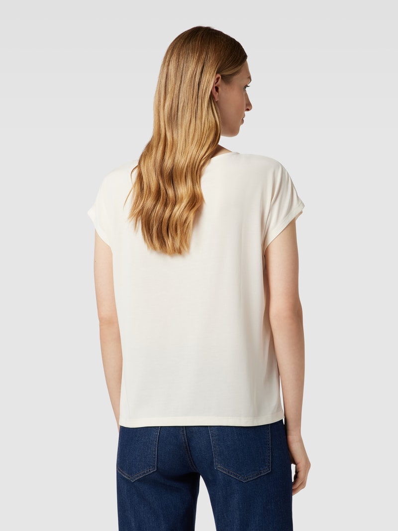 T-Shirt mit Ziersteinbesatz in offwhite