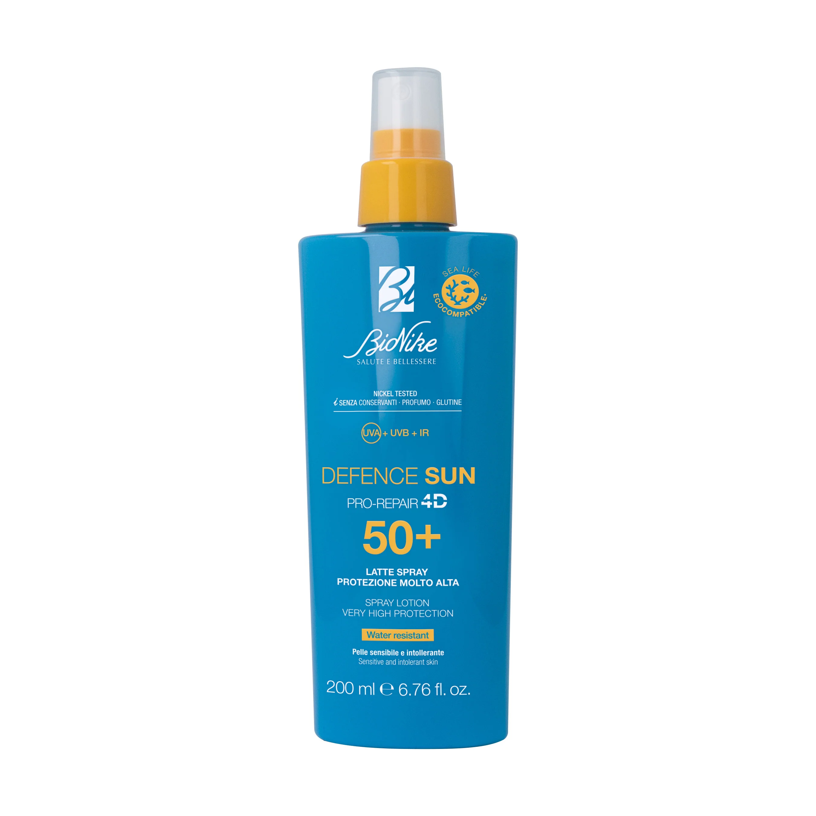 Leche solar en spray Defence SPF50+ - Leche solar corporal de alta protección.