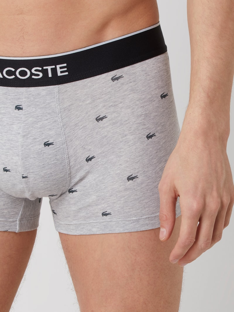 Trunks mit elastischem Bund im 3er-Pack in schwarz