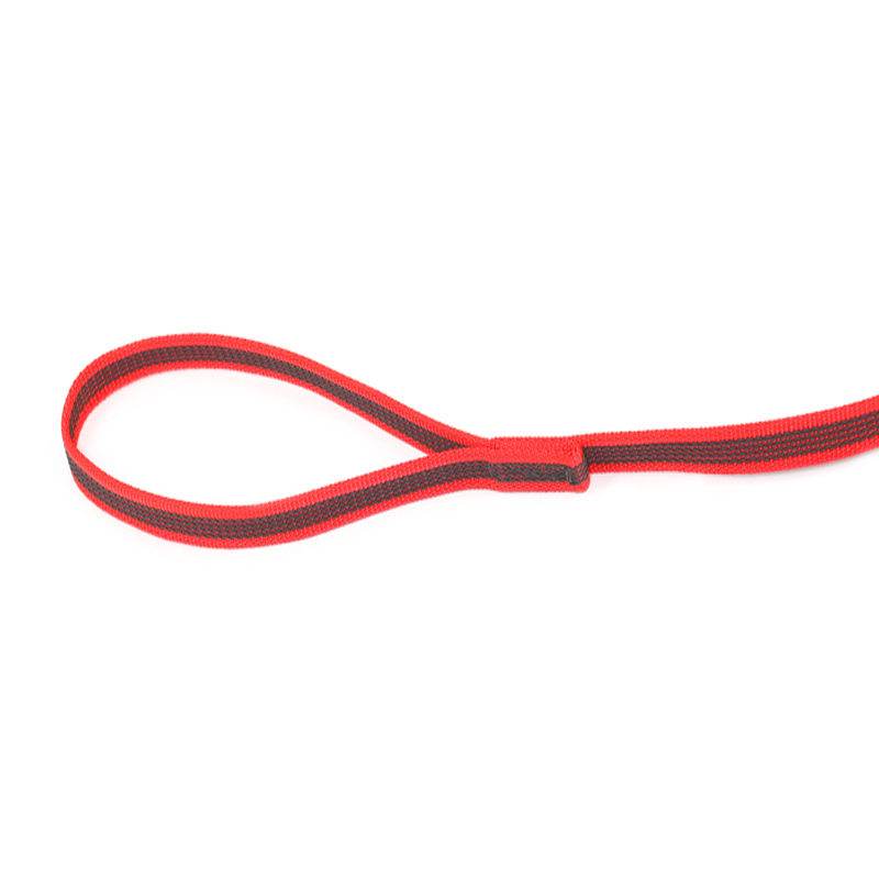 JULIUS-K9 Hundeleinen JULIUS-K9 Führleine 14mm Schlaufe 1 m rot/ grau