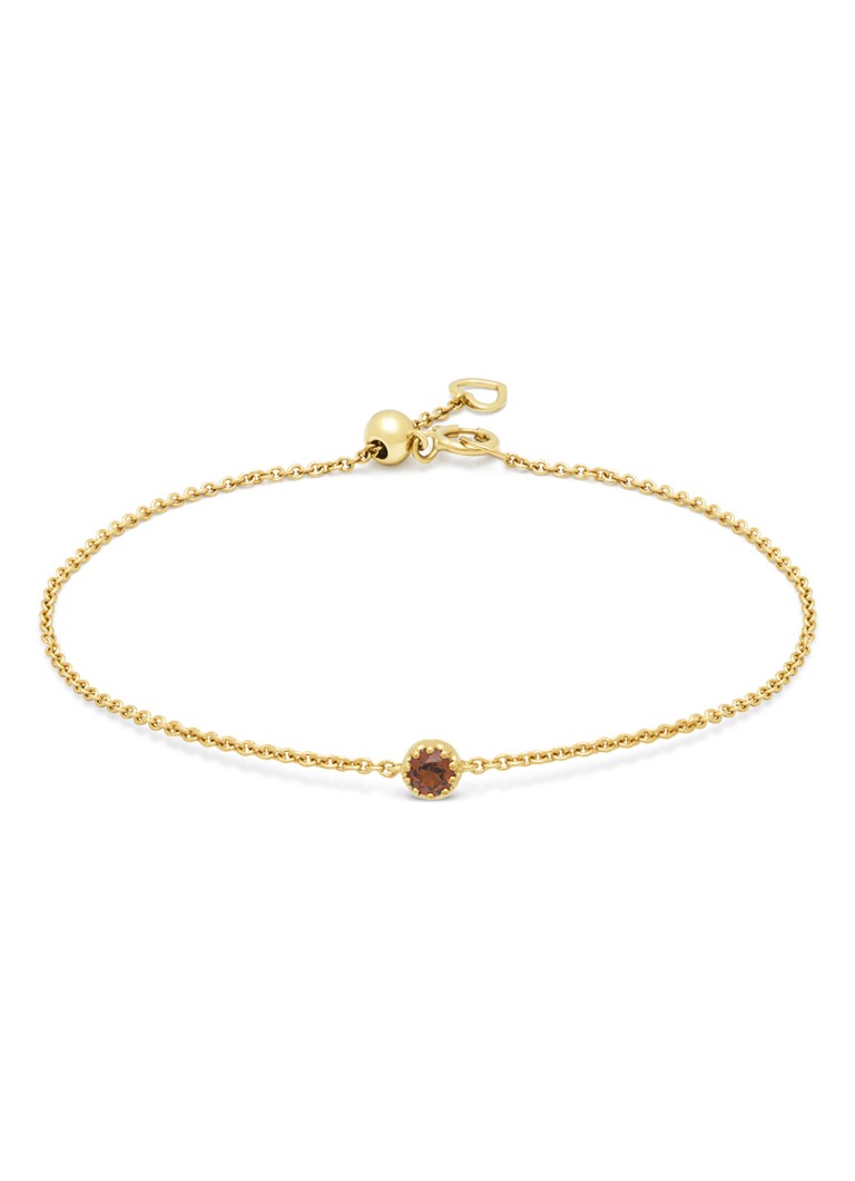 Diamond Point Yellow gold bracelet, 0.13 ct garnet, Joy