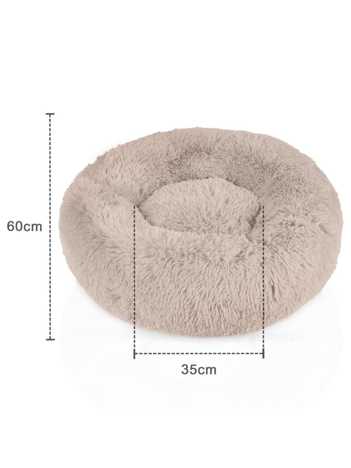 Intirilife Hundebett Katzenbett in Beige 60 cm günstig kaufen 60 cm