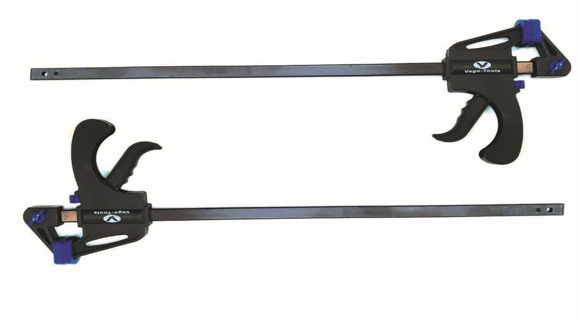 Vago-Tools 2x Schnellspannzwinge 300 mm Einhandzwinge Klemmzwinge Schraubzwinge