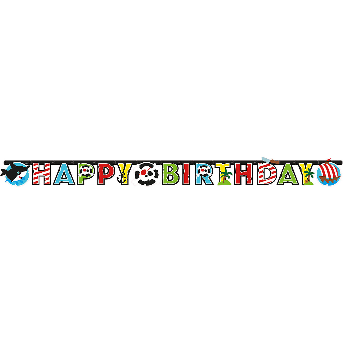 Partykette Pirat, 180 x 15cm