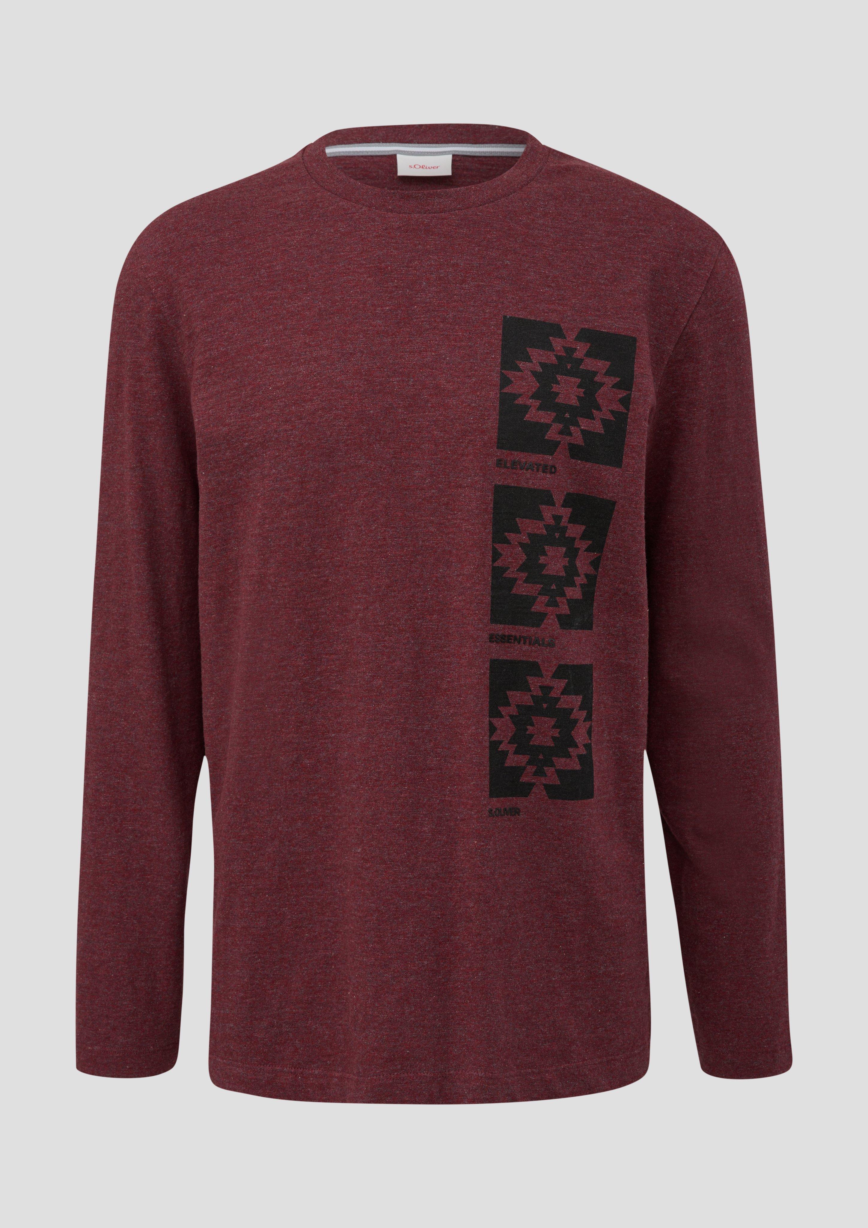 Langarmshirt mit Frontprint  2138673-39D1