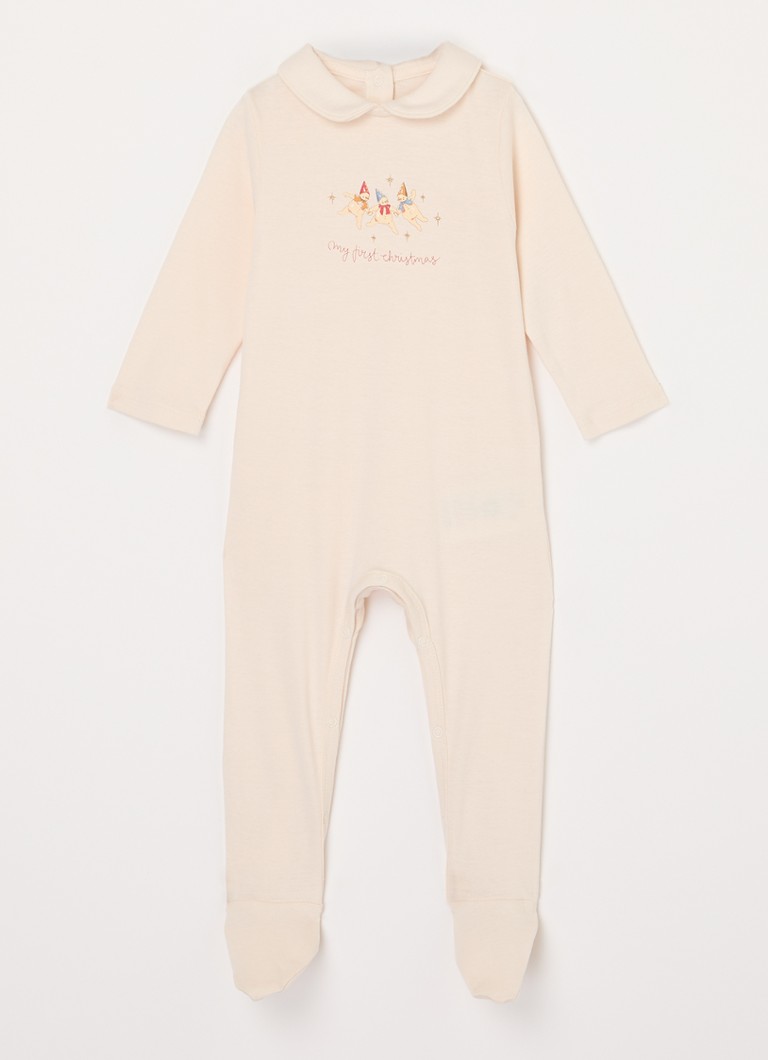Costum Konges Sløjd pentru copii Primul meu Crăciun, din bumbac organic
