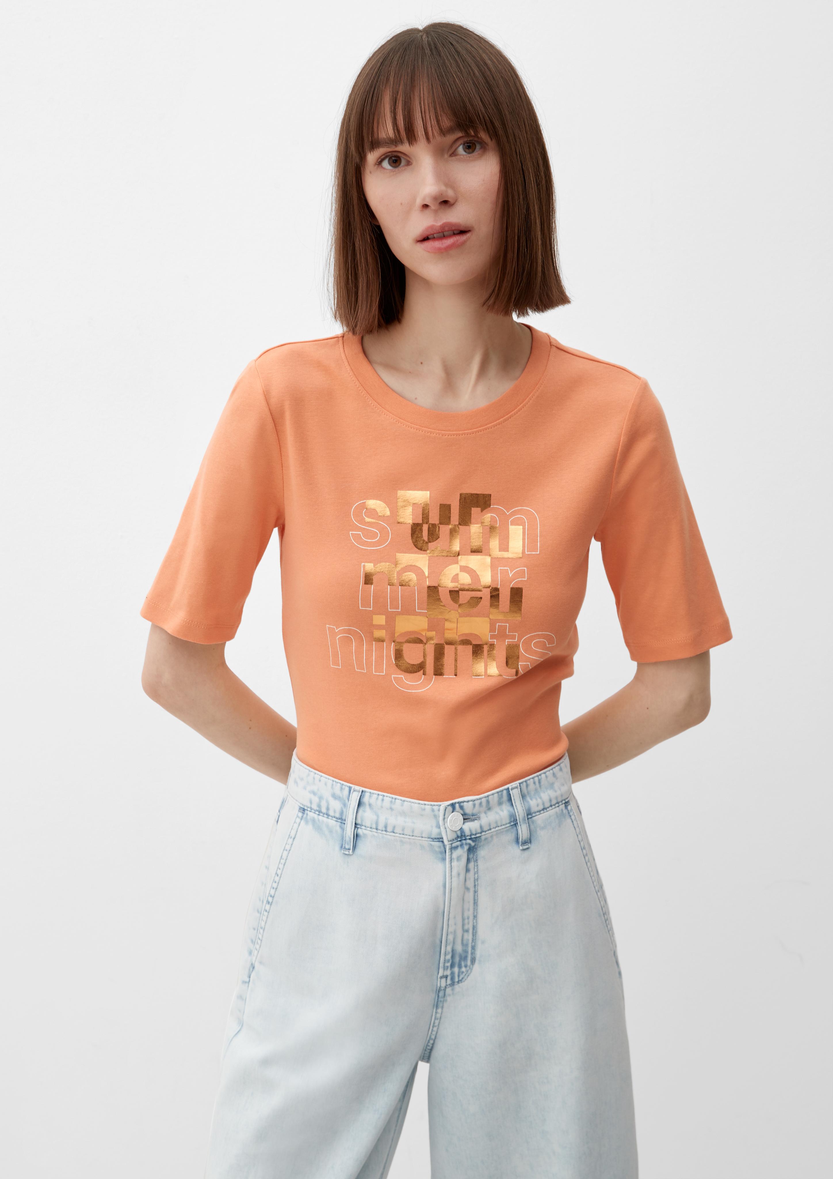 Baumwollshirt mit Frontprint  2132767-21D0