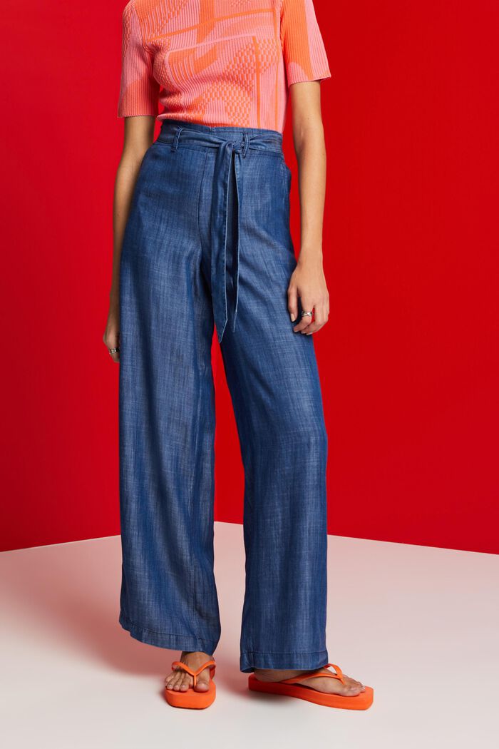 Hose mit weitem Bein und Bindedetail