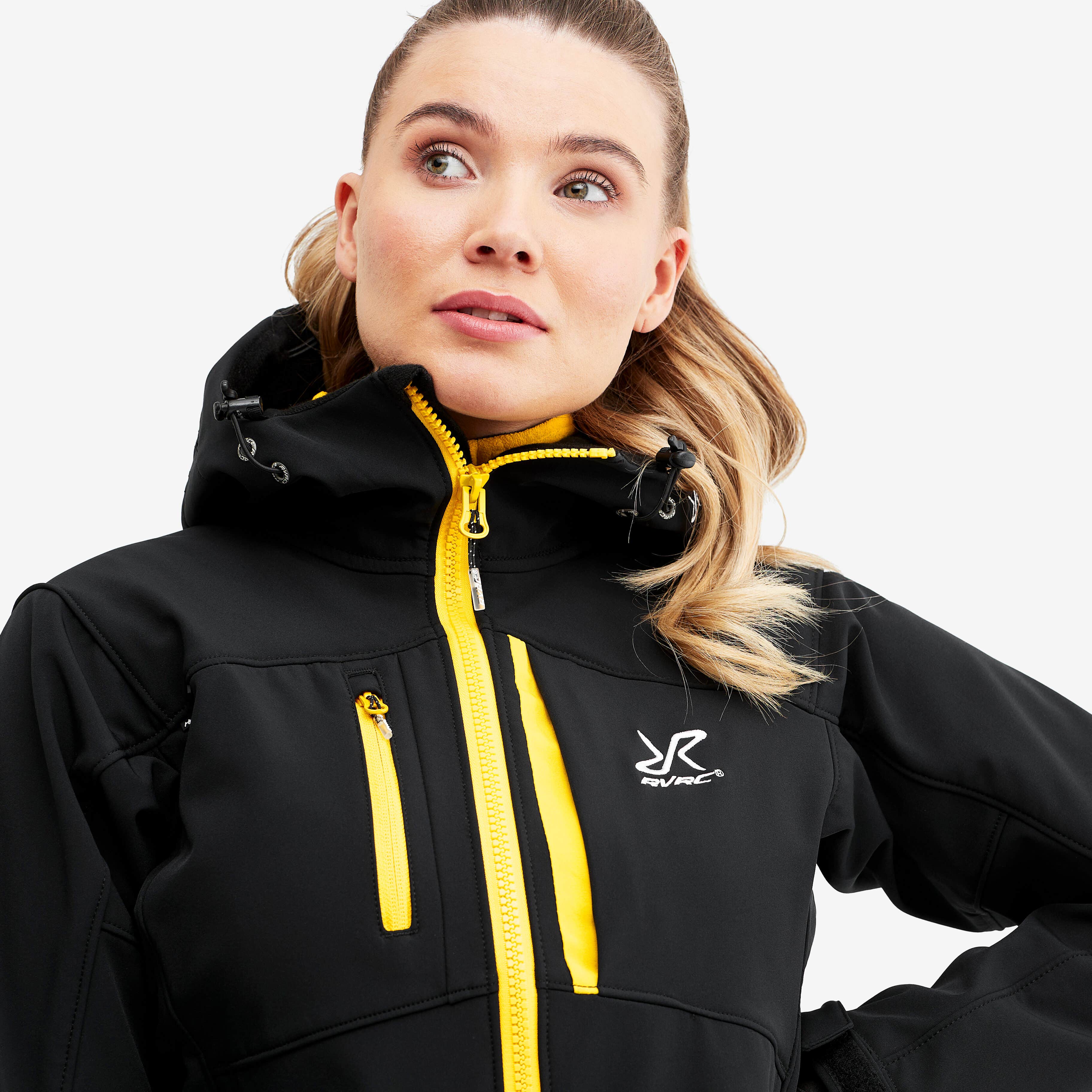 Hiball Jacket Femme Black/Yellow