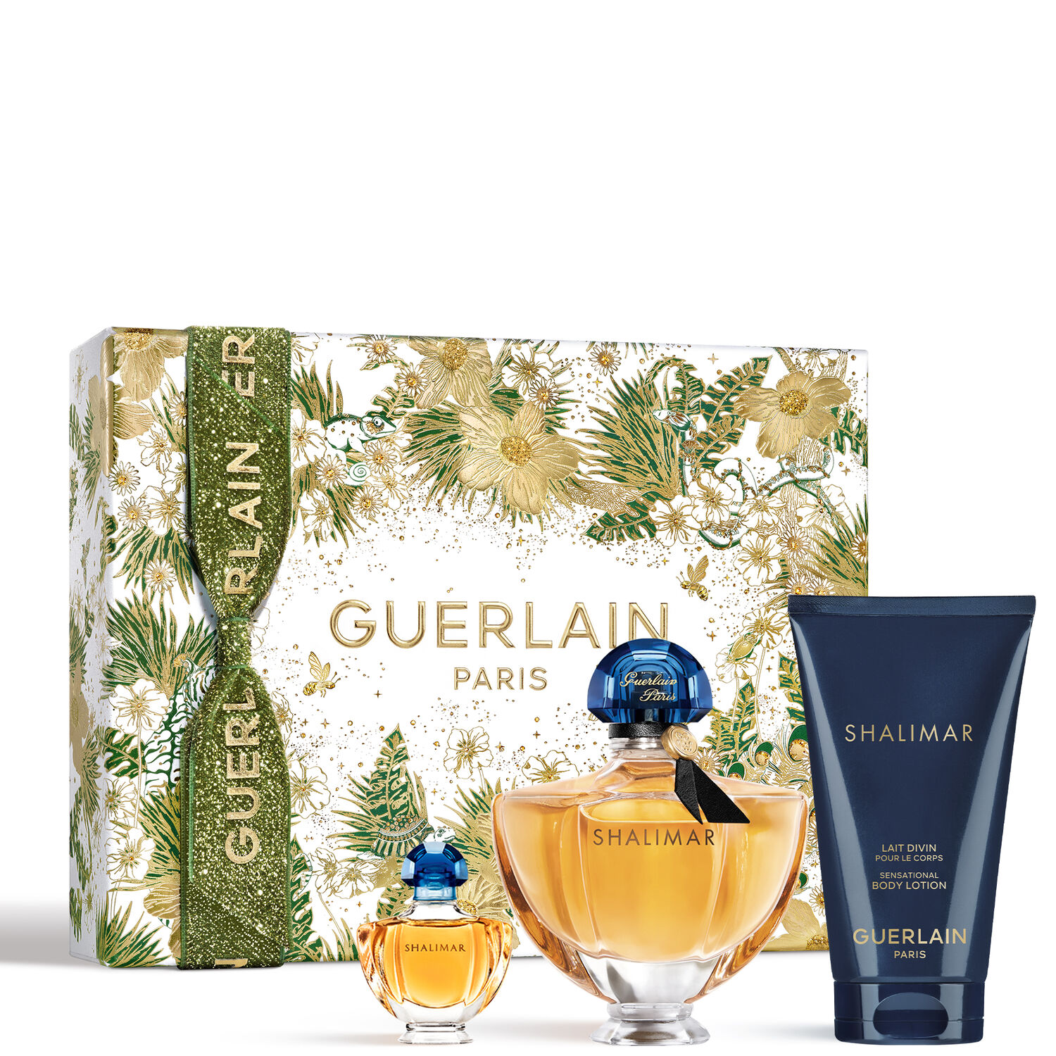 Guerlain SHALIMAR Coffret Eau de Parfum 50ml et une Miniature 5ml + Lait Corps 75ml