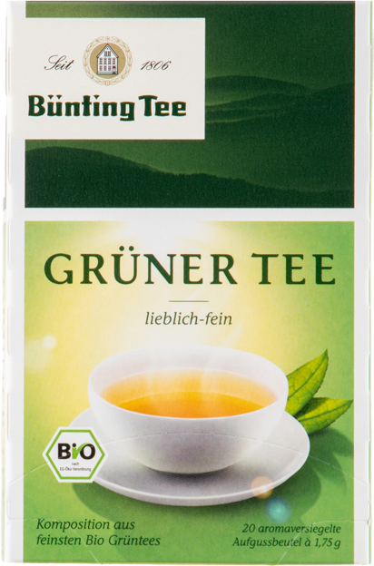 Bünting Tee Bio Grüner Tee lieblich-fein