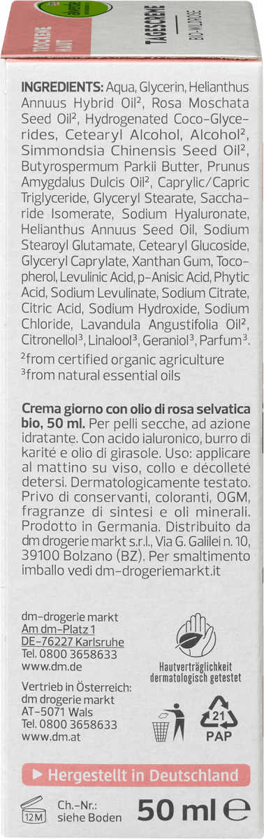 Gesichtscreme Wildrose, 50 ml