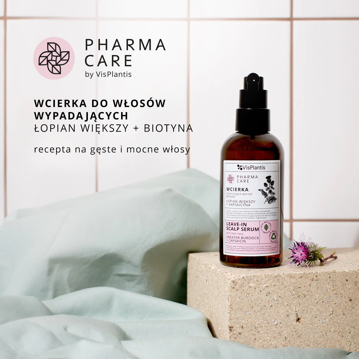 Vis Plantis Pharma Care losion za stimulaciju rasta kose s čičkom i kapsaicinom