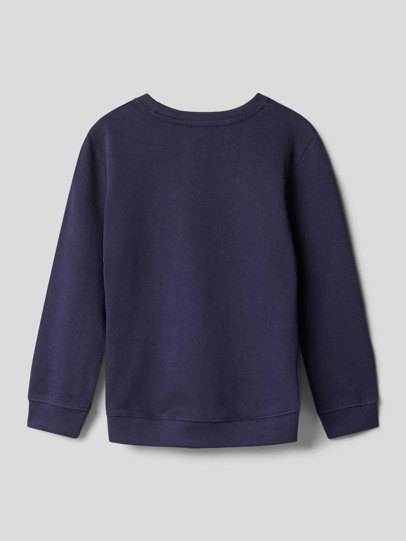Sweatshirt mit Motiv-Print in blau