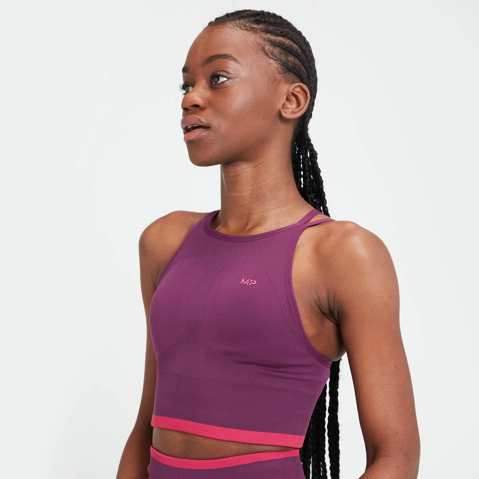Brassière de sport sans coutures MP Adapt pour femmes – Violet foncé